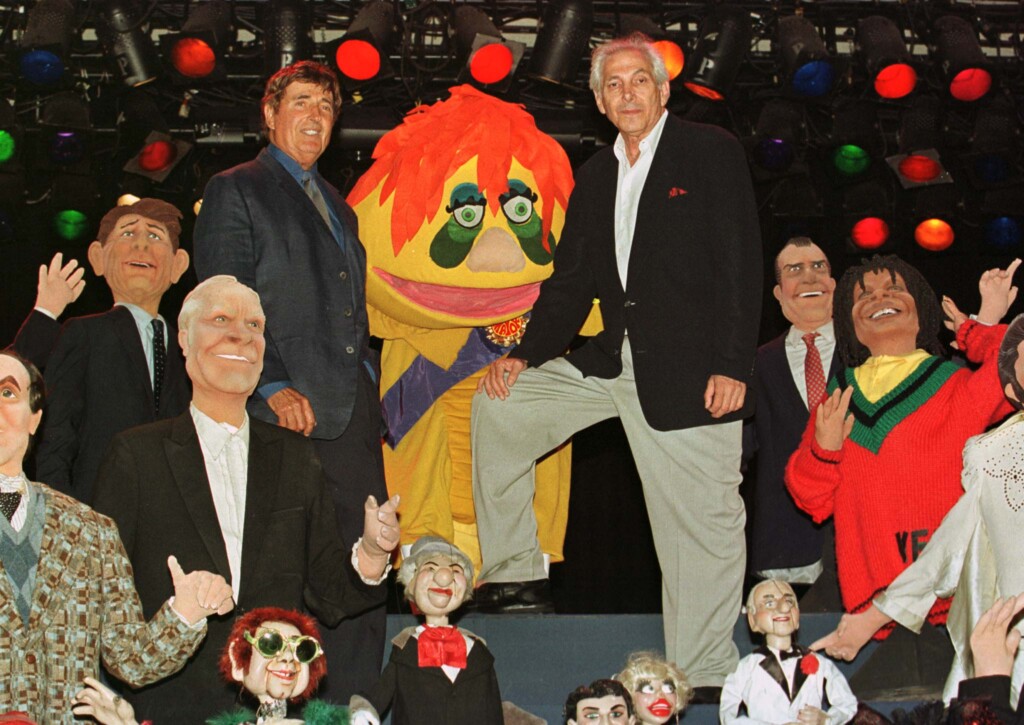Puppetmasters Sid (l) And Marty Krofft Pose With Their Collection Of Puppets And Marionettes Used In..