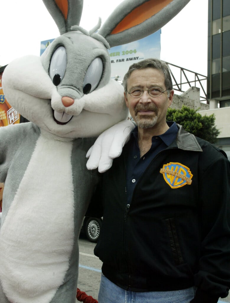Warner Bros. Studios Executive Barry Meyers Poses With Bugs Bunny At The Premiere Of The New Comedy ..