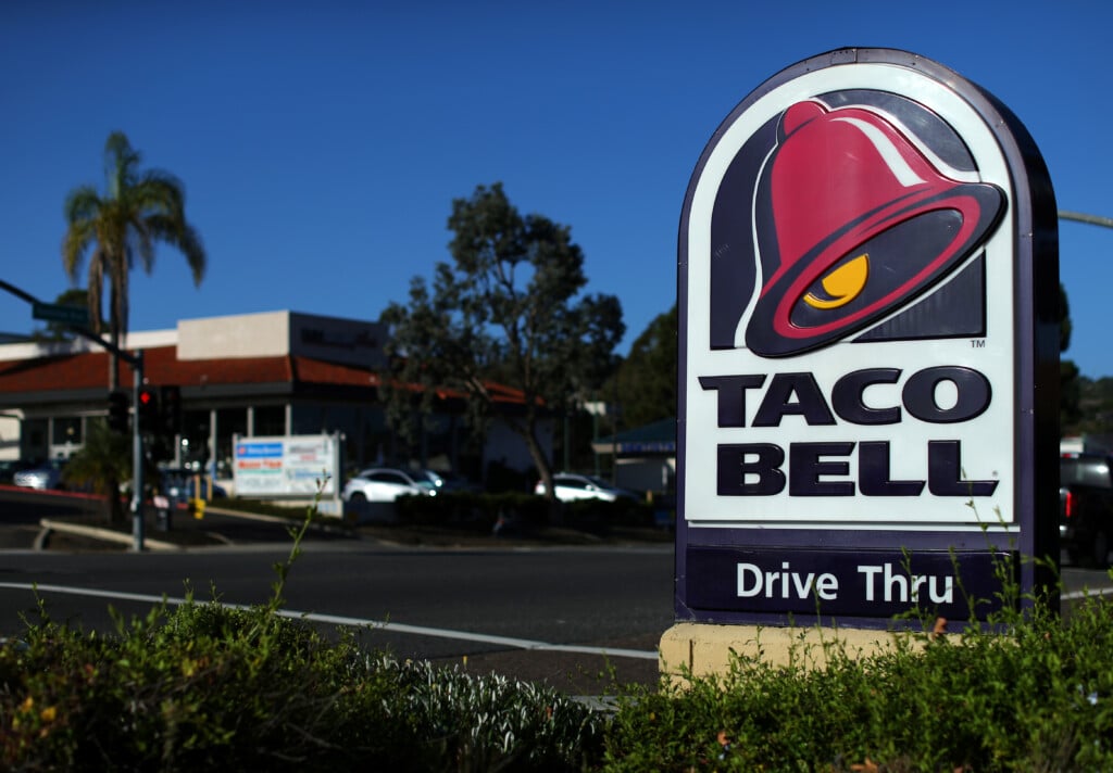 A Yum! Brands Inc. Taco Bell Is Shown In Encinitas, California