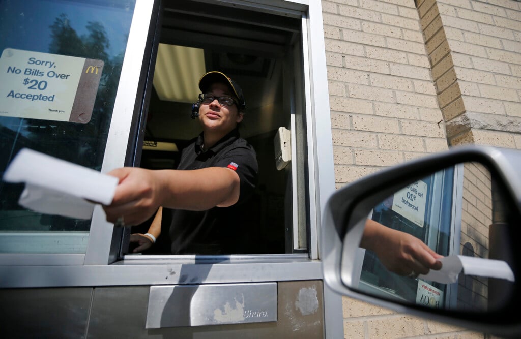 Delores Leonard Is Seen Working At The Drive Thru Window At A Mcdonald's Restaurant In Chicago