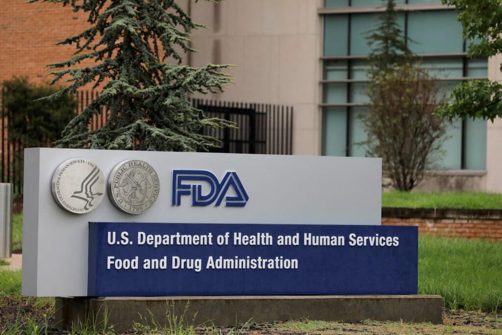 File Photo: Signage Is Seen Outside Of Fda Headquarters In White Oak, Maryland