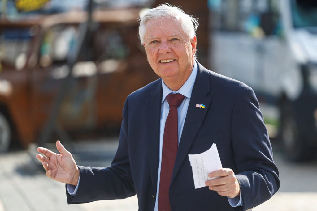 U.s. Senator Lindsey Graham (r Sc) Speaks To The Media In Kyiv