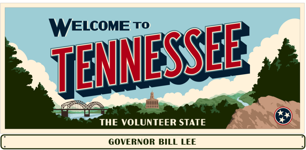 State Of Tn Welcome Sign