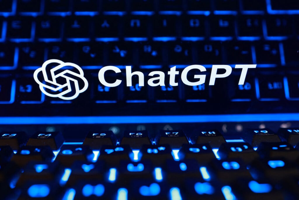 Illustration Shows Chatgpt Logo And Keyboard