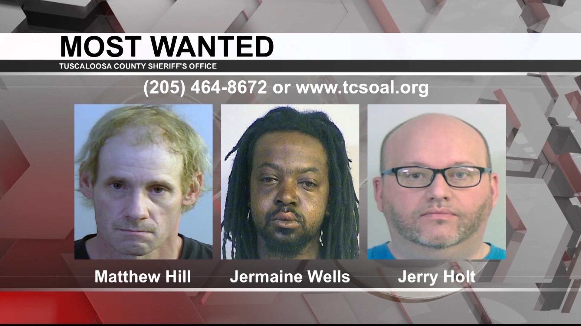 Tuscaloosa’s Most Wanted: May 25, 2022