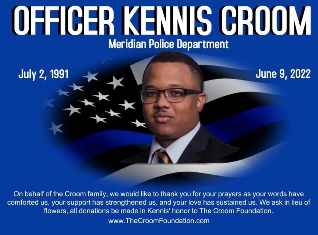 Fallen Officer Kennis Croom Honored In Meridian One Year After Death ...