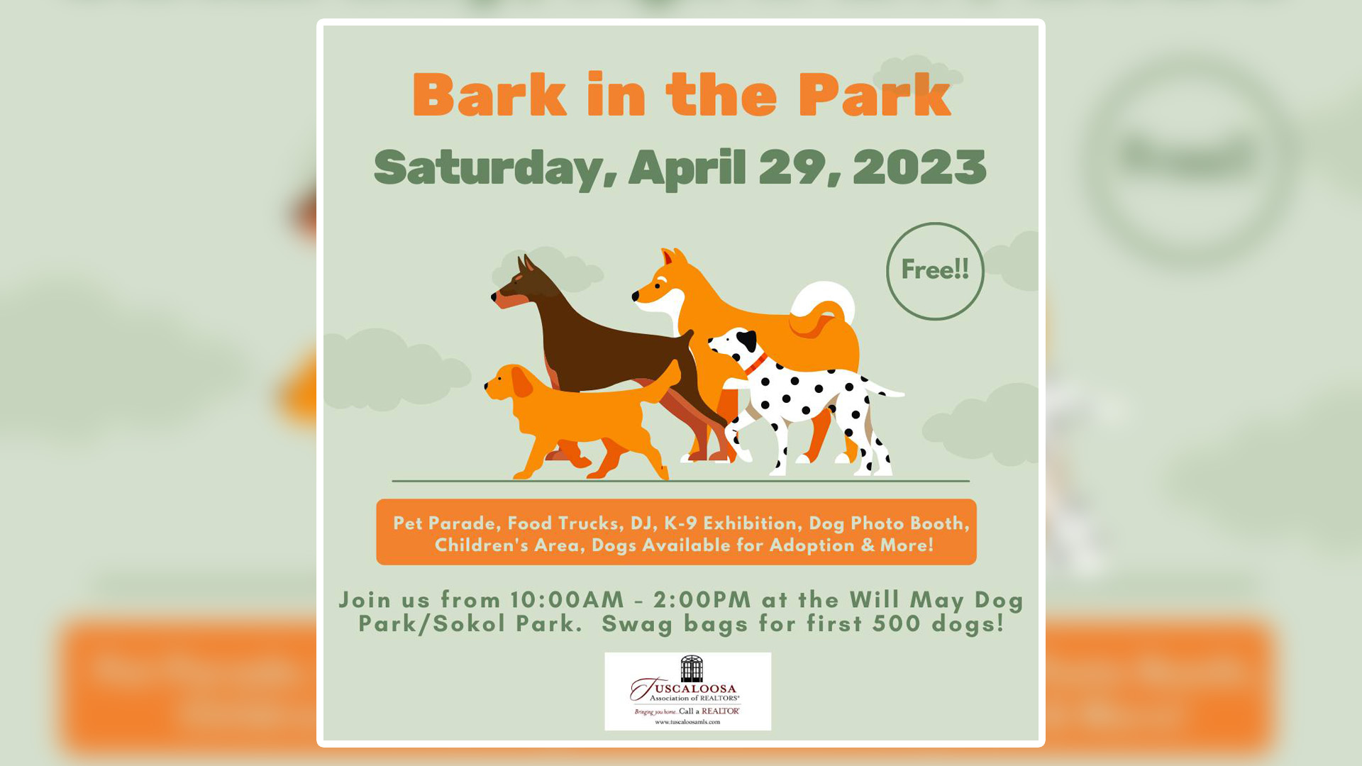 Bark in the Park raising funds for dog park's upkeep Saturday WVUA 23