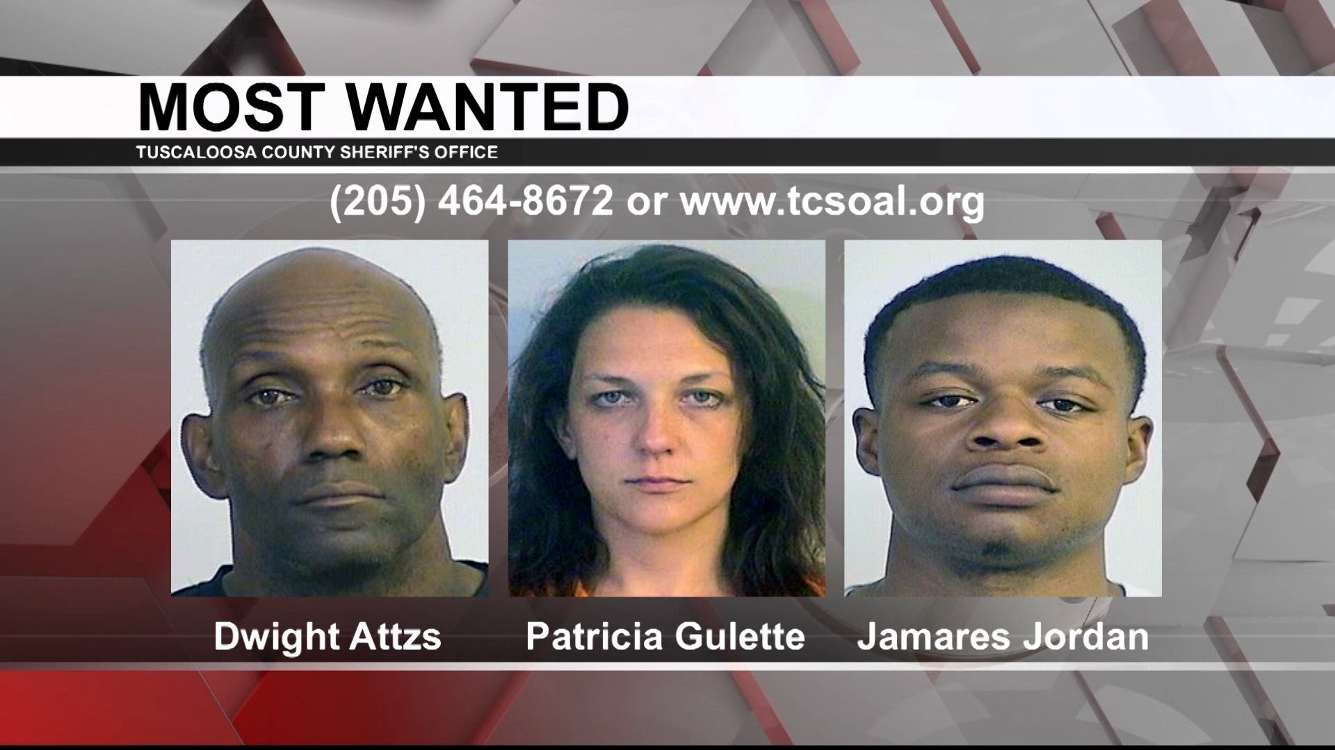 Tuscaloosa's Most Wanted: July 26, 2023 - WVUA 23