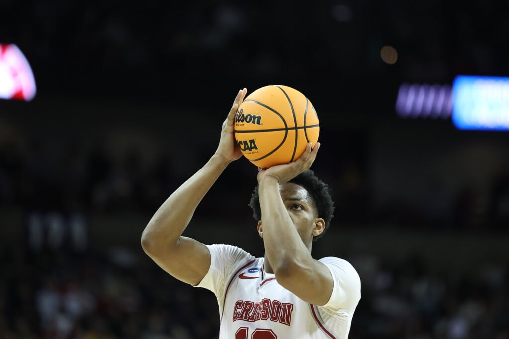 Alabama's Mo Dioubate against Grand Canyon in the NCAA Tournament Round of 32 (3/24)