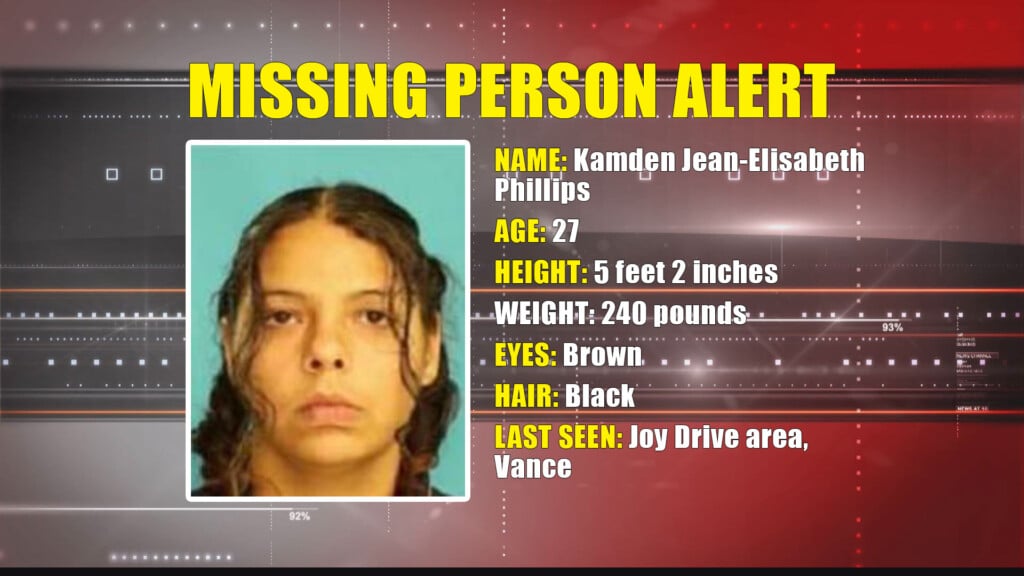 Missing Person Alert 27 Year Old Woman Missing From Vance Since June