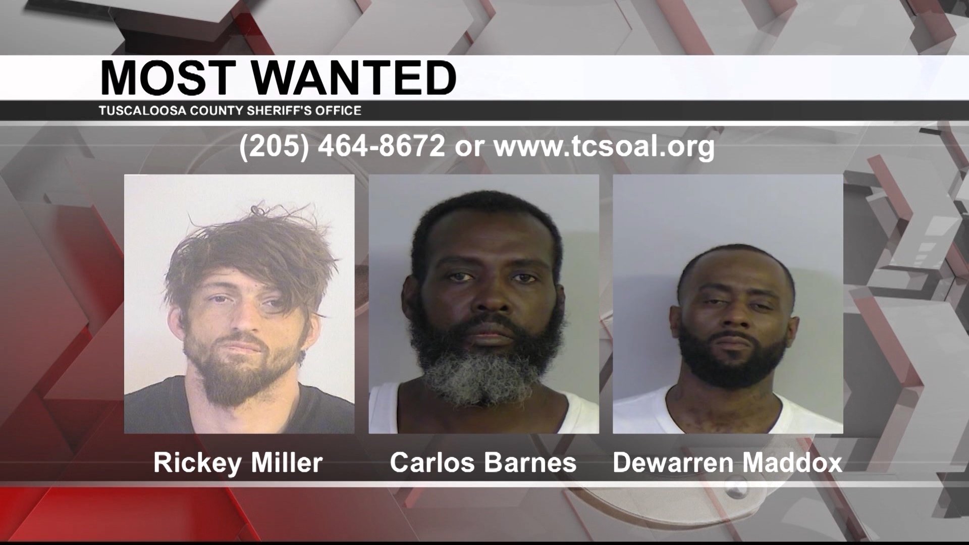 Tuscaloosa’s Most Wanted: Aug. 18, 2021 - WVUA 23