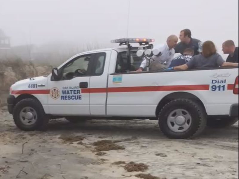 Man pulled from waters Monday in Oak Island. (Photo courtesy: Vince Pannullo)