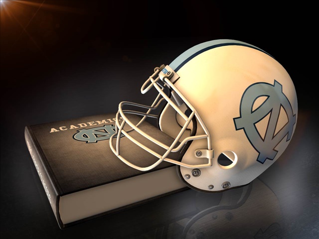 UNC football helmet academic fraud