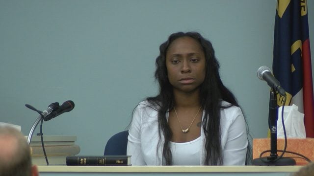 Ebony Hines testifying (Photo: Hannah Patrick/ WWAY) 