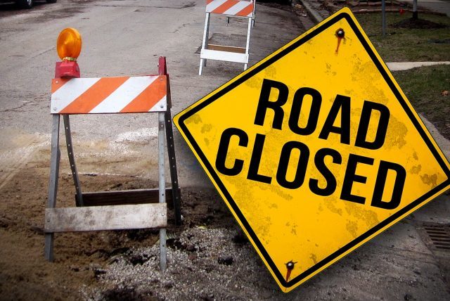 Road closed
