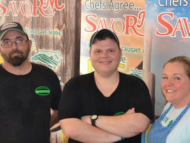Pine Valley Market's Paul Smith and Chris McCauley and Sugar Island Bakery's Samantha Smith.
