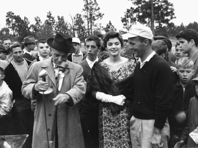 Golfer Arnold Palmer finished second at the 1958 Azalea Open in Wilmington. (Photo in the Hugh Morton Photographs and Films #P0081, ©1958, North Carolina Collection, University of North Carolina at Chapel Hill Library)