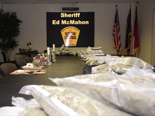 Marijuana and money recovered during New Hanover County Sheriff's Office drug bust (Photo: NHSO)