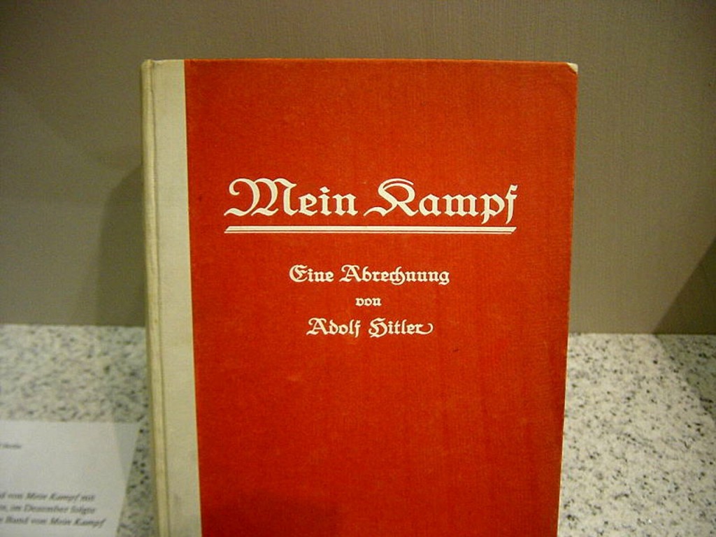 Adolf Hitler's personal copy of Mein Kampf. An annotated version of the book has become a German bestseller.
