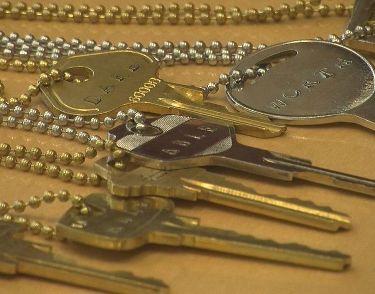 The jewelry is made from up-cycled" keys and have words of encouragement on them. The website for unlocked launched on June 21