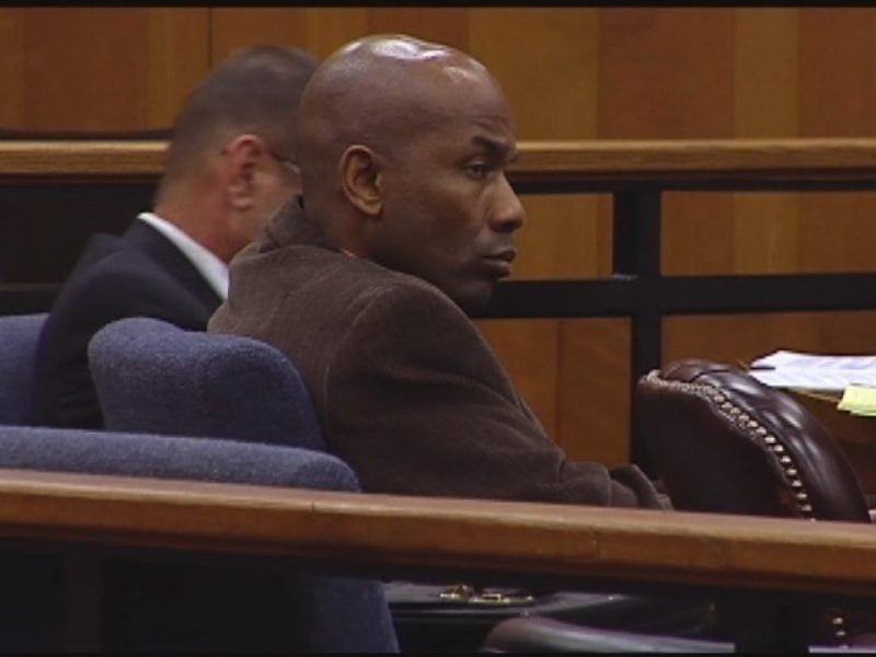 Danny Thomas listens to testimony during his 2011 murder trial in Columbus County. (Photo: WWAY)