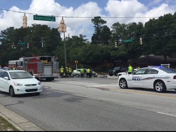 Emergency crews respond to a fatal crash at Eastwood Road and Rodgersville Road in Wilmington on April 29