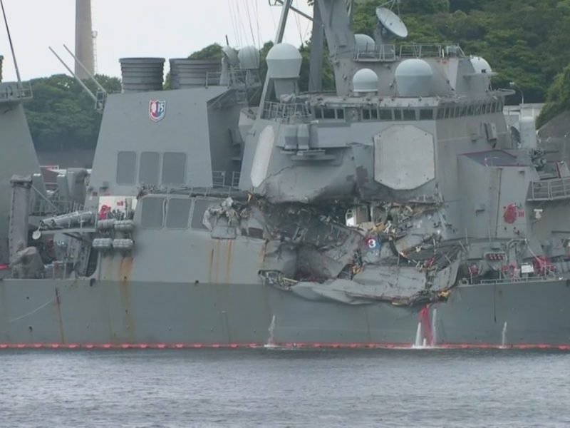 Container Ship crashed into U.S.S. Fitzgerald in Japan on June 18