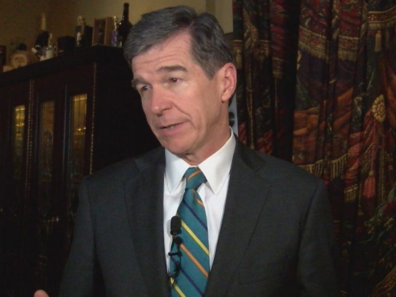 Gov. Roy Cooper visits Wilmington on March 14