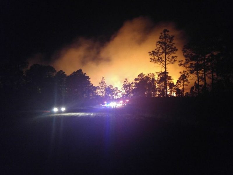 Boiling Spring Lakes wildfire
