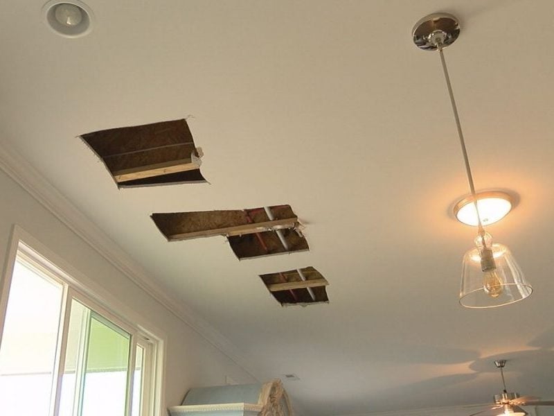 A homeowner in New Hanover County's Bass Lake neighborhood says a mistake in framing in a bathroom in his D.R. Horton home led to leaks