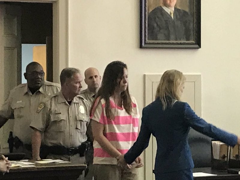 Regina Ripa makes her first appearance in New Hanover County Court on May 15