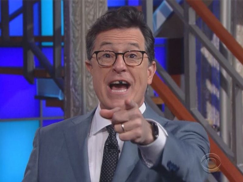 Stephen Colbert responds to criticism from President Donald Trump on May 11