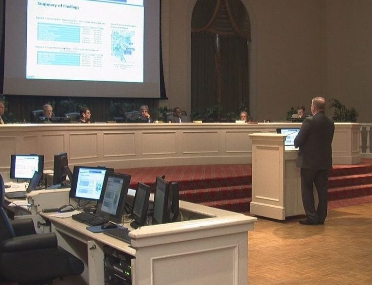 Wilmington City Council reviewing a rezoning plan in their meeting on June 6