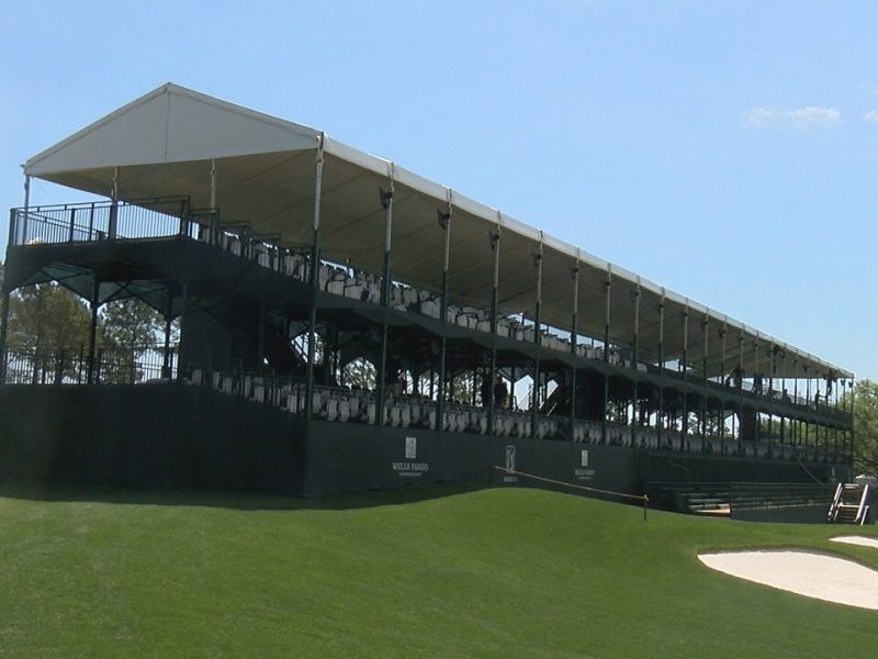 Wells Fargo Golf Championship gallery at Eagle Point Golf Club on April 26