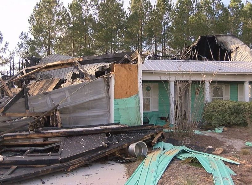 An off-duty Leland officer saved a dog from a house fire
