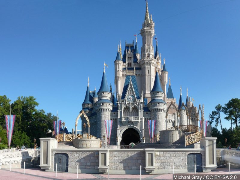 Cinderella Castle at the Magic Kingdom in Walt Disney World in Florida. (Photo: Michael Gray / CC BY-SA 2.0)