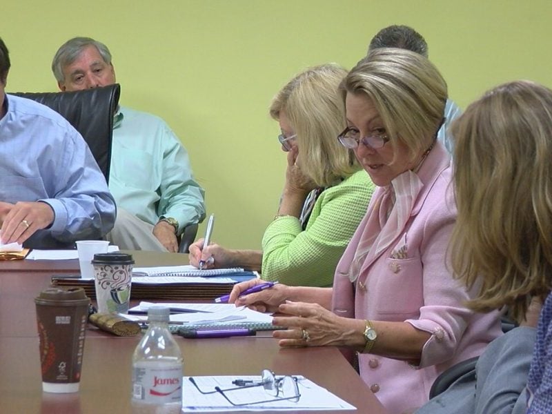 Patricia Kusek speaks out during CFPUA Board of Directors meeting