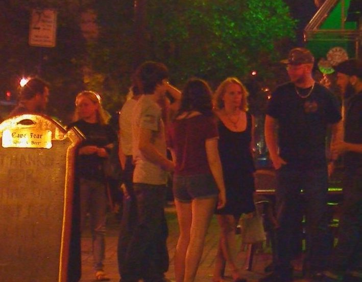Many tournament goers went out after the championship to experience downtown Wilmington's night life