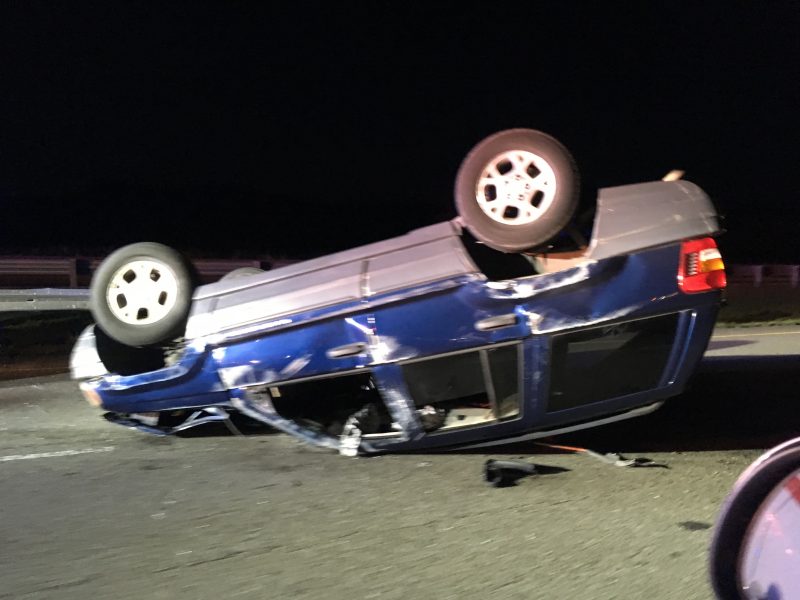 Car flipped on MLK Pkwy on May 7