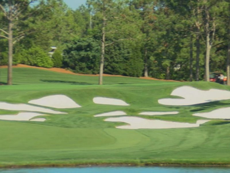 Bunkers on the 7th hole at Eagle Point Golf Club. (Photo: WWAY)