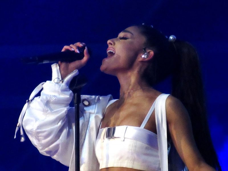 Singer Ariana Grande performs on Feb. 19