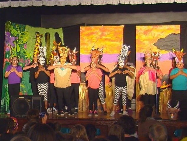 Fourth and fifth graders from the school have worked on the Lion King musical since January.