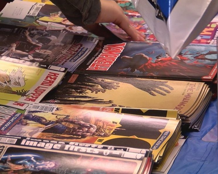 Comic books were available for all ages as hundreds of issues were given out to the public.