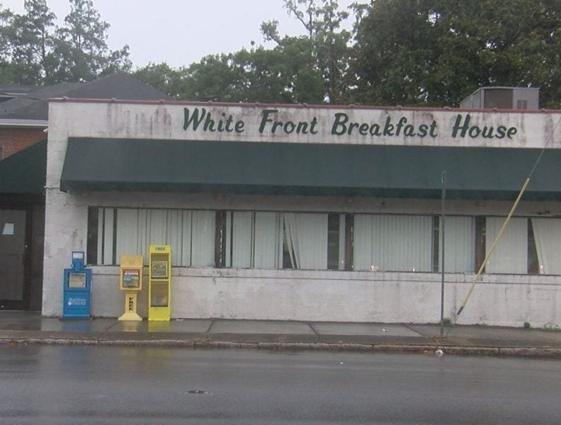 Kyle McClellan and Bobby Hilburn say the waitress at White Front Breakfast House used a gay slur and are upset with how management handled it.
