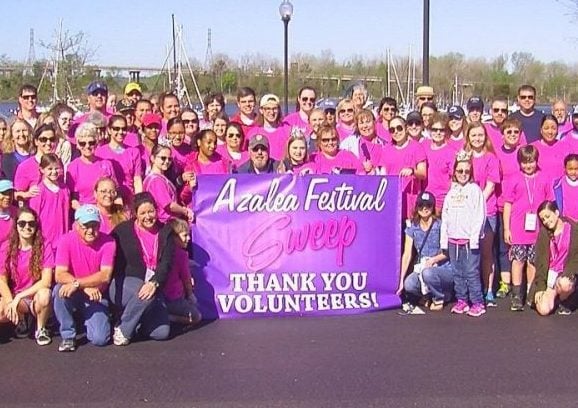 More than 100 volunteers came out for the Azalea sweep this year.