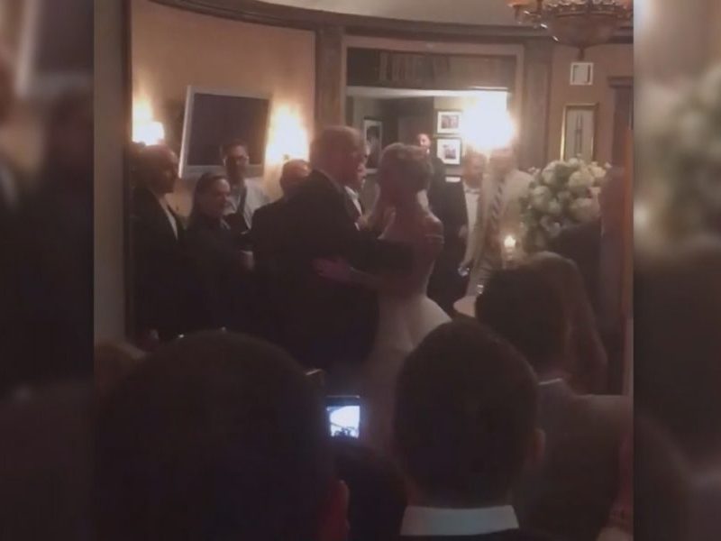 Pres. Donald Trump makes surprise appearance at wedding reception in New Jersey