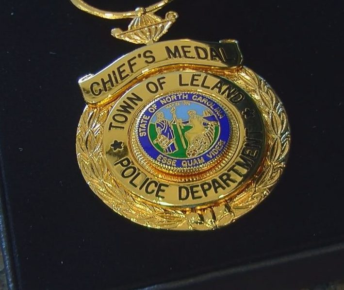 Officer McGee and Officer Schwenk were presented with the chief's medal and the medal of valor