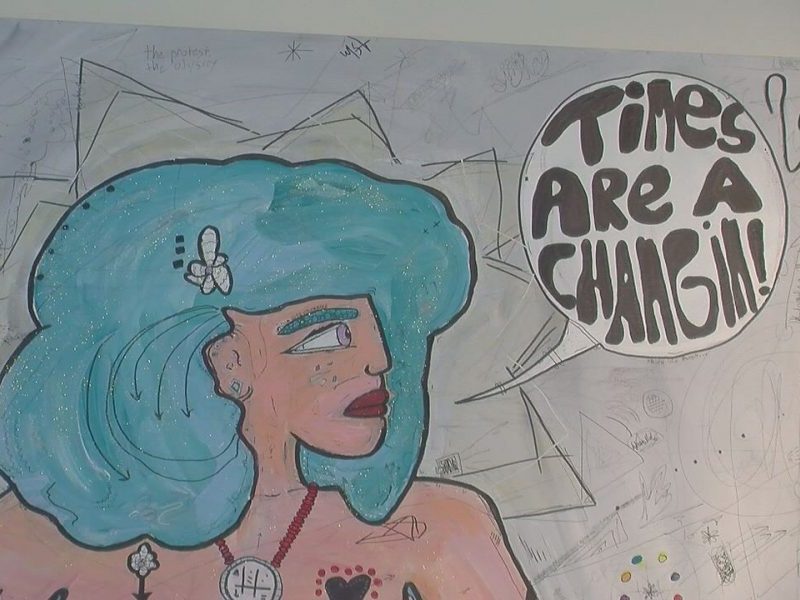 The art exhibition "Full Frontal" runs through July 31 at Wabi Sabi Warehouse. (Photo: Randy Aldridge/WWAY)