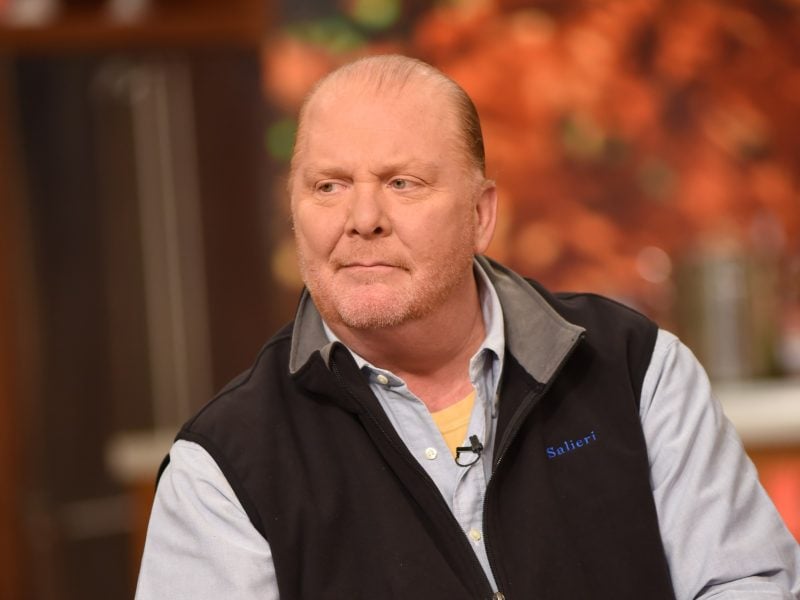 Chef Mario Batali during shooting of an episode of "The Chew" in November 2017. (Photo: ABC/Paula Lobo)