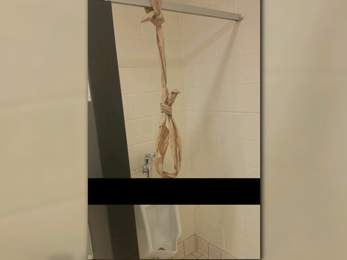 Noose discovered in bathroom Davie County High School.